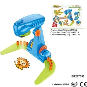 Proiettore da <span class=keywords><strong>Disegno</strong></span> NZMAN per Bambini, Kit con 32 Disegni di Animali su 4 Dischi Resistenti, 8 Pastelli e 1 Blocco di Carta da <span class=keywords><strong>Disegno</strong></span> - Product Image 2