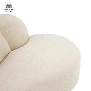 Nouveau canapé moderne en tissu beige canapé de salon ensemble de meubles modulaire personnalisé canapé incurvé salon - Product Image 6