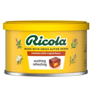 Caramelos de Regaliz <span class=keywords><strong>Ricola</strong></span> Importados, Caramelos Duros Recubiertos con Sabores Frutales, 100g en Lata, Certificación HACCP, Sabor Dulce - Product Image 6