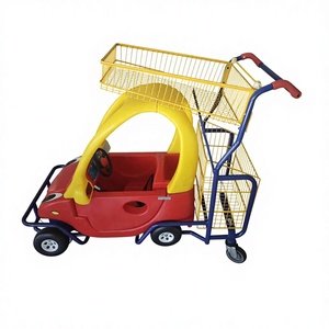 热销儿童购物车 |   带方向盘的趣味儿童超市购物车 - Product Image 1