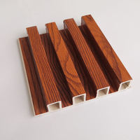 Ménage Écologique Zéro Formaldéhyde Réaliste Grain de Bois Texture Grille Panneau Mural Intérieur Mur Fond Mur Panneau PVC