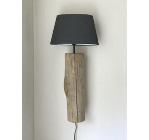 Lámpara de pared de planta de madera nórdica moderna, sombra de tormenta de lujo posmoderna, eléctrica para exteriores, Hotel, cabecera, artesanía decorativa - Product Image 1