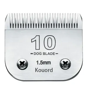 Kouord पालतू उत्पादों को अच्छी गुणवत्ता 1.5mm कुत्ते क्लिपर पालतू सौंदर्य ब्लेड 10 # A5 भागों के लिए ब्लेड A5 पालतू स्टॉक में क्लिपर ब्लेड कुत्ते
