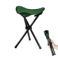 Chaise de pêche en triangle Oxford multifonctionnelle pour l'extérieur Mini chaise de camping pliante légère