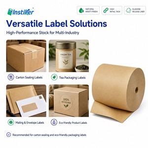 Papel Kraft Autoadhesivo en Rollo Jumbo, Etiquetas de Embalaje con Pegamento Termofusible - Product Image 5