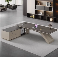 Luxury Solid Wood Convertible Executive Desk for Boss Home Office & Hotel Use