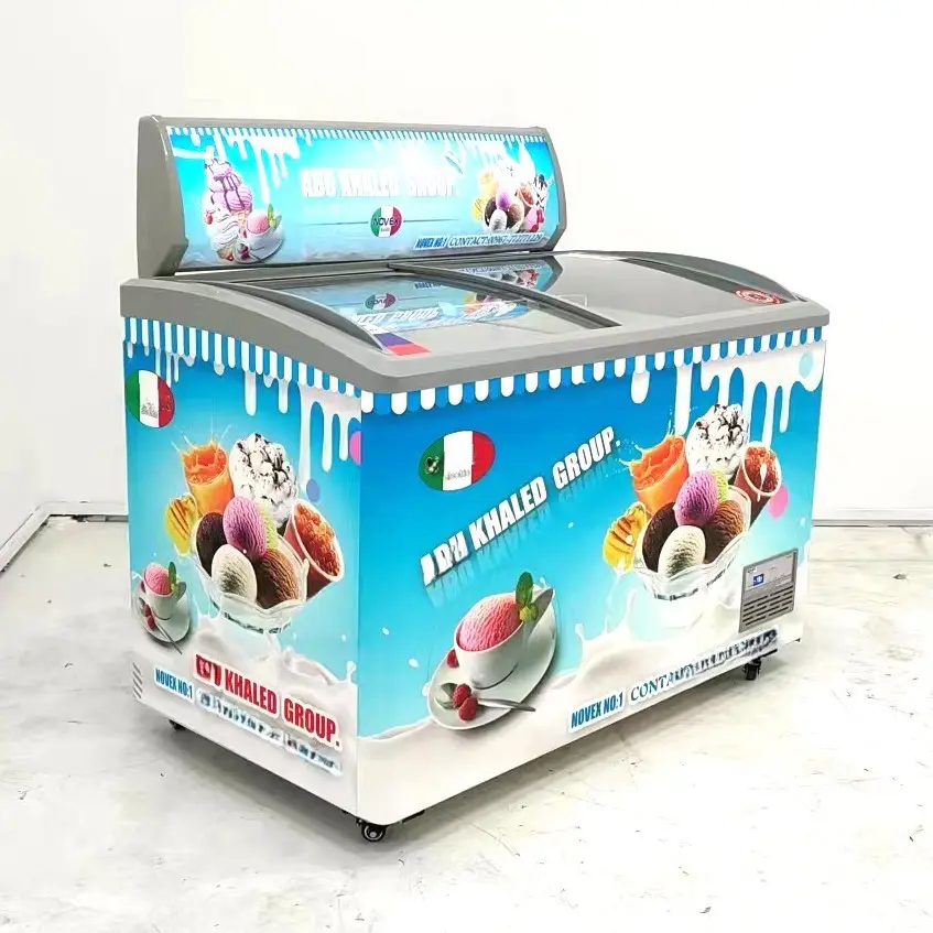 アイスクリームショーケース冷凍庫ディスプレイ冷凍庫アイスクリームディスプレイアイスクリーム冷凍庫ステッカー