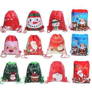 Cheap Eco-friendly Durable Recycled Non Woven Drawstring <strong>Christmas</strong> <strong>Large</strong> <strong>Bags</strong> for <strong>Gifts</strong> Packaging - Product Image 2