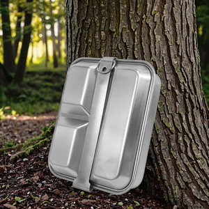 Cuisinière à <span class=keywords><strong>gaz</strong></span> tout-en-un en acier inoxydable 304 de haute qualité, compatible avec la batterie de cuisine portable et légère pliable de 1L pour le déjeuner - Product Image 1