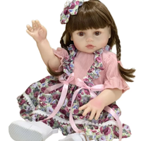 Vêtements réalistes bon marché pour filles Poupées Reborn personnalisées Poupée en silicone noire intégrale