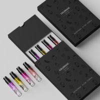 Boîte de présentation de parfum de luxe personnalisée avec gaufrage, laminage mat, emballage de parfum, kit de flacons de parfum, coffret cadeau