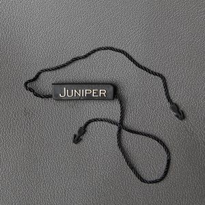 Giá thấp phổ biến tùy chỉnh khắc logo thương hiệu đen treo tag nhựa chuỗi con dấu - Product Image 5