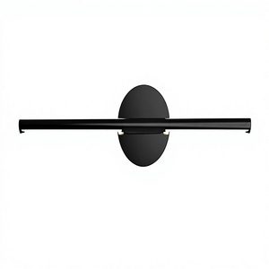 Minimalist Black Metal <b>Wall</b> Lamp LED Warm White 3500K Touch Control Dimmable Bathroom Indoor <b>Lighting</b> - Product Image 4