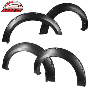 Convient aux Ford F150 2018-2019, élargisseurs d'ailes de style poche tout-terrain, 4 pièces, noir lisse en PP, panneau de carrosserie de véhicule, roue pour remplacement/réparation - Product Image 2