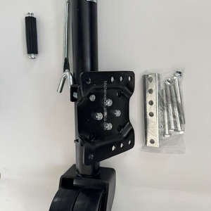 Fabricante profesional chino Jockeywheel Doual 6in 2000 lbs Dual 6 pulgadas <span class=keywords><strong>Jockey</strong></span> Wheel para coche RV Camper Motorhome spray negro - Product Image 2