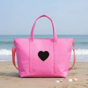 Bolso Tote de Mujer para el Verano 2026, Bolso de Mano de Diseñador de Lujo, Bolso de Compras Grande Tipo Cubo Rosa con Bolsillo - Product Image 3