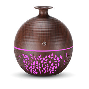 YX009ABEHVY เครื่องกระจายกลิ่นอโรมาเธอราพีลายไม้ USB เครื่องเพิ่มความชื้นขนาดเล็ก ตั้งเวลาได้ 2-8 ชั่วโมง สำหรับใช้ในบ้าน ระยะไม่เกิน 10 เมตร - Product Image 4