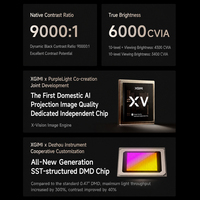 Projecteur laser triple RGB 4K natif XGIMI X50 Ultra, 6000 lumens CVIA, Dolby Vision, IMAX Enhanced, projecteur de cinéma maison intelligent