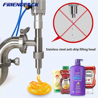 Pompe à lobes à rotor semi-automatique pour le remplissage d'huile d'olive au beurre d'arachide et de miel Machine de remplissage polyvalente pour la confiture de bouteilles de crème pour le visage