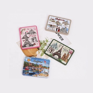 Magnete per Frigorifero in Metallo, Souvenir di Santorini, Magneti da Frigo in Lamiera Metallica da Tutto <span class=keywords><strong>il</strong></span> <span class=keywords><strong>Mondo</strong></span> - Product Image 1