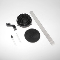 Détecteur de fumée miniature LS-510-1 noir avec LED et puce de capteur