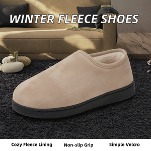 Chaussons d'intérieur d'hiver pour femmes, doublés en peluche, antidérapants, à bout rond, chauds et confortables - Product Image 2