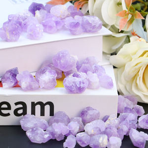 Harga Murah Grosir Batu Kecubung Mentah Kristal Keping Kerikil Sekitar 18Mm untuk Dekorasi dan Hadiah - Product Image 3