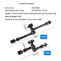 Support de caméra à bras magique en gros, bras flexible en métal multi-usage pour téléphone et caméra sur appuie-tête de voiture