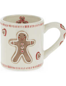 Mug à café de Noël amusant en céramique rouge en forme <span class=keywords><strong>d</strong></span>'homme en <span class=keywords><strong>pain</strong></span> <span class=keywords><strong>d</strong></span>'<span class=keywords><strong>épice</strong></span>s - Product Image 2