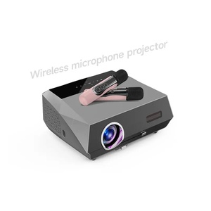 Rạp Hát Tại Nhà Giải Trí Xách Tay 1080P Máy Chiếu 4K Máy Karaoke Với Micro Không Dây Chức Năng Âm Thanh Cho Ca Hát KTV - Product Image 1