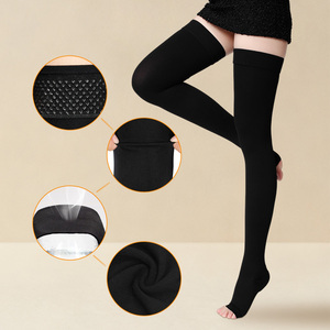 Chaussettes <span class=keywords><strong>de</strong></span> compression médicales anti-embolie pour femmes, certifiées CE, <span class=keywords><strong>prix</strong></span> compétitif - Product Image 3