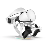Support de charge Aolion pour Meta Quest 3 compatible avec Quest 2/Quest 3/PS VR2/Pico4 VR/PS5 VR Casque et manettes tactiles