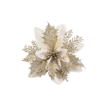 Ornements de sapin de Noël, couronnes de Noël, poinsettia, fleurs de Noël, vente chaude