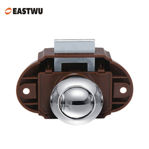 High Quality Keyless Zinc Alloy Pearl Nickel Cabinet Push Locks for Caravans <strong>RVs</strong> <strong>Campers</strong> Travel Trailers RV Parts Accessories - Product Image 2