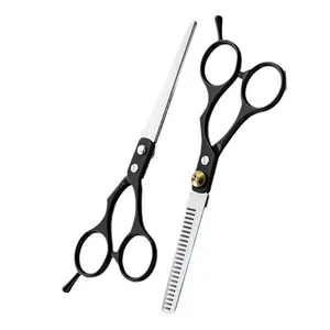 Tesoura de corte de cabelo profissional em aço inoxidável, novidade, 1/2/3/4 peças, para barbeiro, salão de beleza, barbeiro