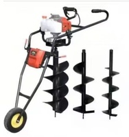 Tarière manuelle industrielle 1,9 CV de qualité supérieure 52 cm³ en métal, la plus vendue