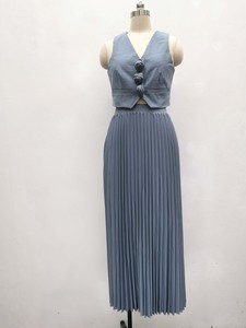 Abito Casual aderente da donna vestito a fiori per la decorazione con bottoni di breve durata estiva tinta unita tinta unita tinta unita in tinta unita - Product Image 6