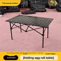 Ensemble table et chaises rectangulaires pliantes de luxe pour l'extérieur, personnalisables, pour camping et barbecue