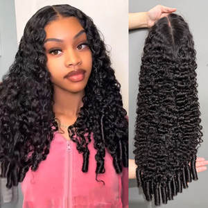 热销缅甸卷发假发高清透明蕾丝正面假发生缅甸宽松深波处女人发13x4蕾丝正面假发 - Product Image 2