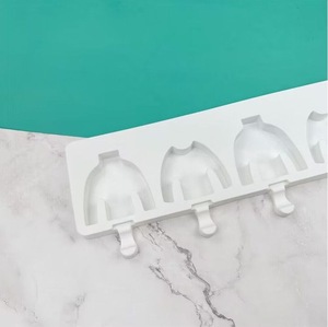 Moule à glace en silicone 4 cavités en forme de <span class=keywords><strong>pull</strong></span> de Noël, pour bâtonnets de fromage et crème glacée <span class=keywords><strong>maison</strong></span> DIY - Product Image 5