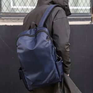Mochila Oxford ligera para ordenador portátil para hombre, mochila de viaje impermeable con carga USB - Product Image 5