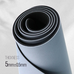 เสื่อโยคะรูปทรงโค้งมน สีเบจนม ชา นู้ด  วัสดุ PU ยางธรรมชาติ สำหรับพิลาทิส โยคะ  พร้อมโลโก้ตามสั่ง - Product Image 4