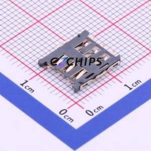 HYC75-SIM06-135 SIM Card Connector SMD Connector Plug-In Type Nano SIM Card Card Holder No Card Detection - Product Image 2