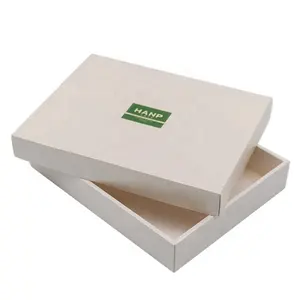 Caixa de presente de papel da embalagem de roupa branca de luxo impressa personalizada