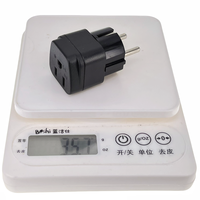 Adaptateur d'alimentation universel neuf, prise US EU 3/2 broches, type B, prise Euro, sortie AC, certifié CE, téléphone portable, noir