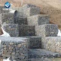 Taille normale boîte de gabion mur de soutènement en pierre 2m x 1m x 1m gabion mer mur