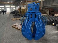 Grappin hydraulique rotatif à 360° pour cactus et écorces d'orange, 4, 5 ou 6 dents, pour excavatrice de 2 à 40 tonnes, idéal pour la récupération de ferraille et le recyclage