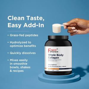 Collagène en poudre pour tout le corps, collagène hydrolysé, 390 g, complément alimentaire pour adultes, complément de collagène pour tout le corps - Product Image 2