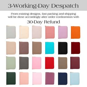 Hongbo Best-seller Personal Lux 24-Color A7 Pebble 6 Ring Zipper Budget Binder Enveloppe Wallet avec Strap / Fly Leaf Disponible - Product Image 3