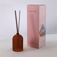 Diffuseur de parfum en verre de 80 ml pour salon et salle de bain, flacon vide pour cosmétiques, désodorisant, huile parfumée, diffuseur de parfum en roseau